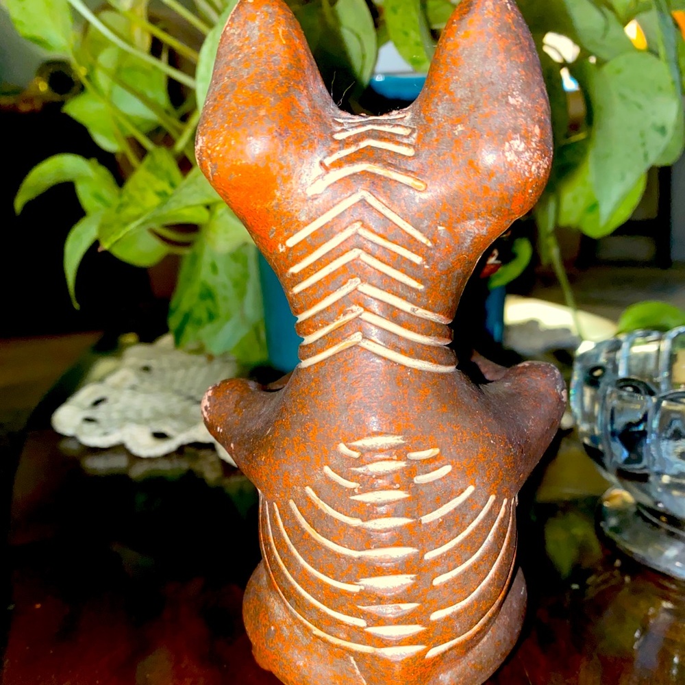 Vintage Mexico Red Clay “Ancient Dancing Colima Dogs” - Picture 6 of 11